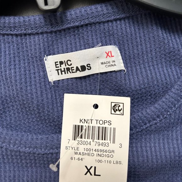 EPIC THREADS GIRLS' BLUE TOP - Picture 4 of 4